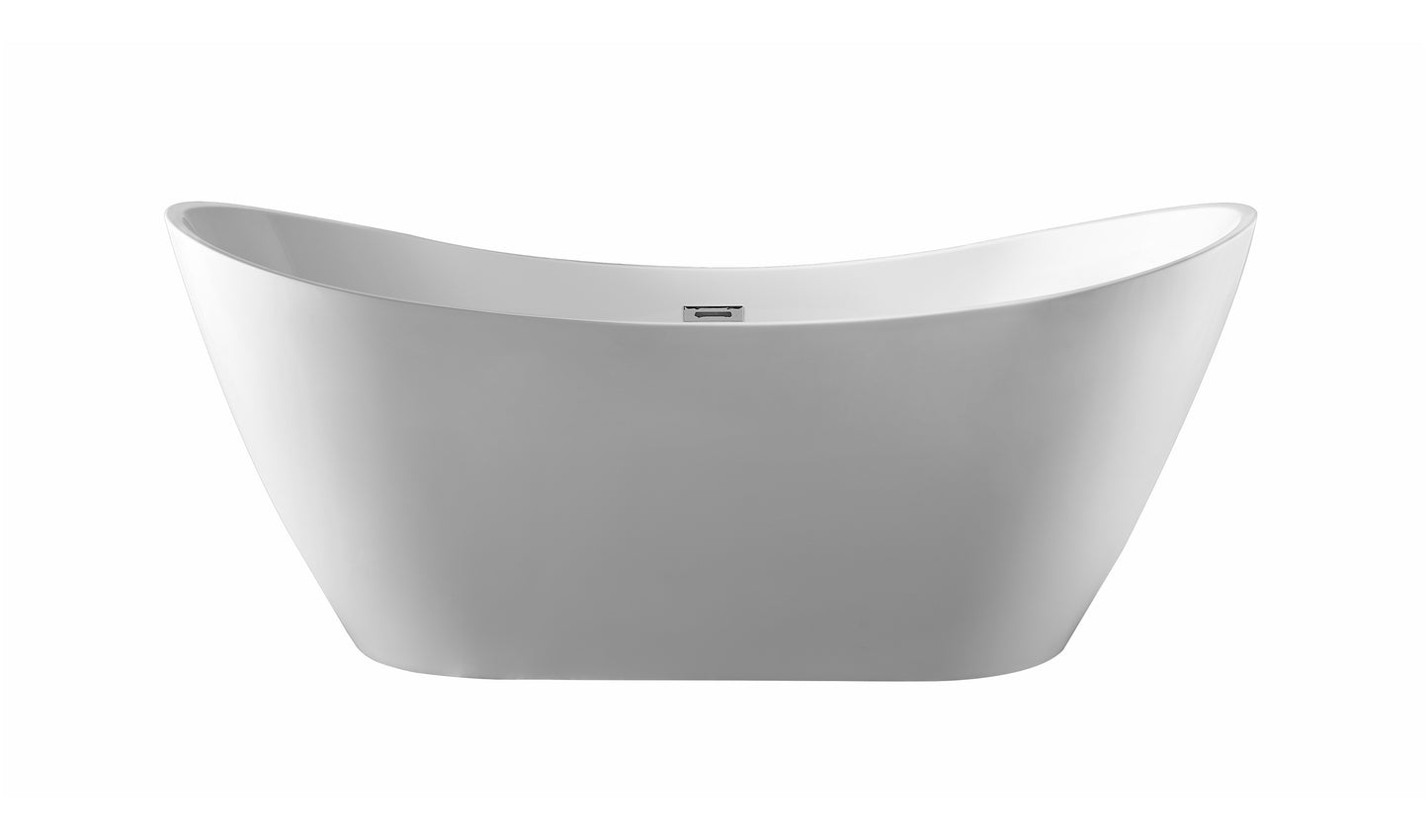 BRAIDER SALANEA Freestanding Double Ended Bathtub Acrylic White 1700 x 720 mm