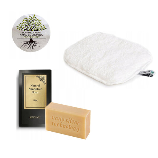 RAYPATH KITCHEN BAHTROOM SET - MINI Wipe Nova+ Grey Soap, Eco products with Nanosilver