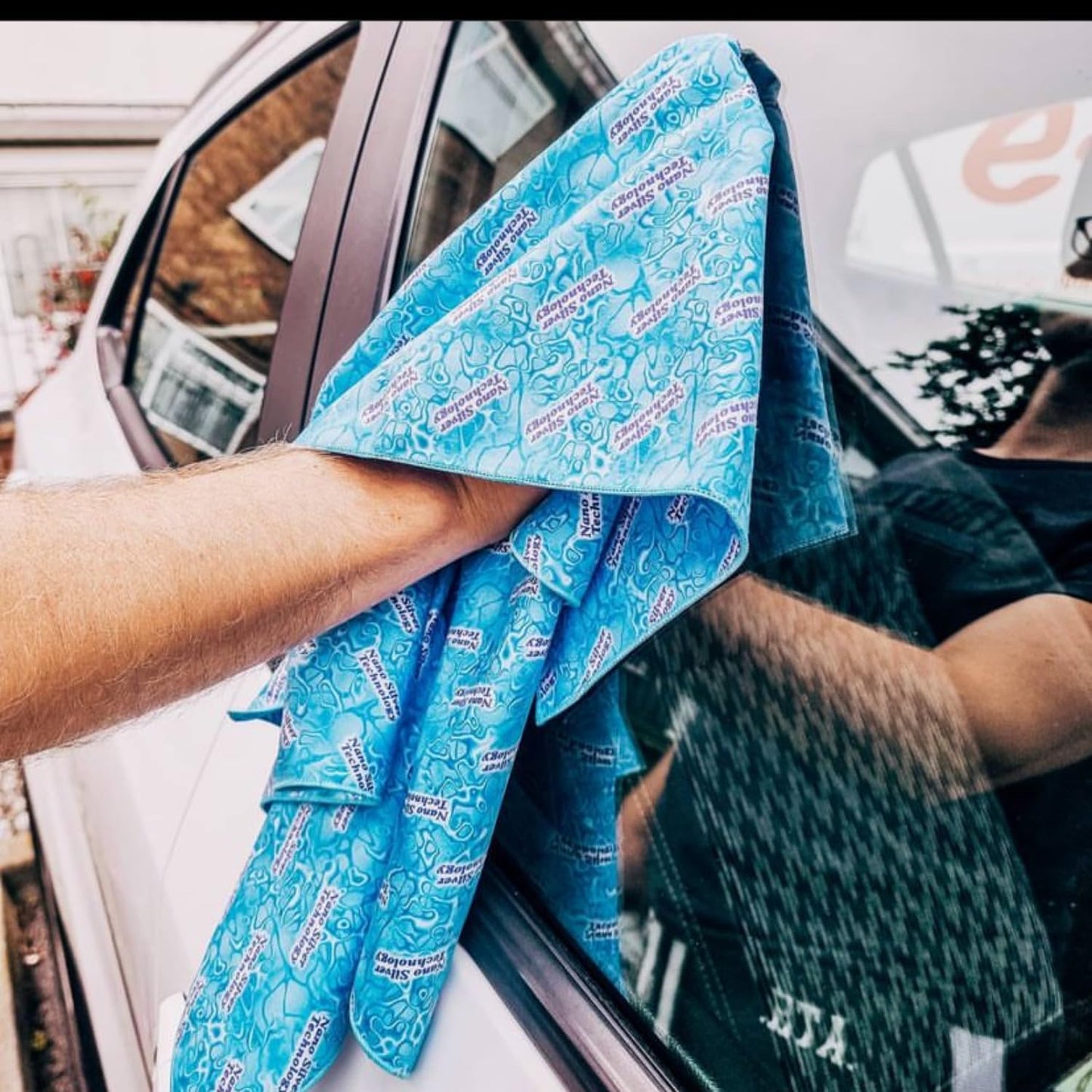 BRAIDER RAYPATH Cleaning Pad, Sunbeam Cloth 38 x 41 cm, Eco Cloth with Nanosilver, CHEMICAL FREE, for cleaning, streak-free shine, like a sponge, towel, tissue, not microfiber