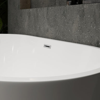 BRAIDER CANNEA Freestanding Double Ended Bathtub Acrylic White 1500 x 750 mm