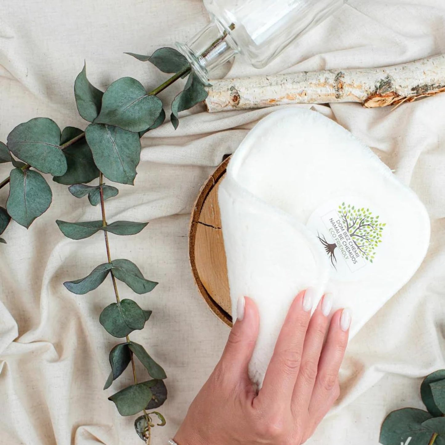 BRAIDER RAYPATH Mini Cleaning Wipe DUO, Eco Cloth with Nanosilver, CHEMICAL-FREE, Cleaning Cloth, Microfiber, Vegan Friendly
