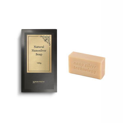 RAYPATH Grey Soap With Nanosilver – Natural Soap, Antibacterial, Antifungal, Natural 100 g