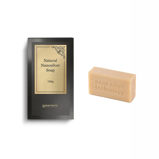 RAYPATH Grey Soap With Nanosilver – Natural Soap, Antibacterial, Antifungal, Natural 100 g