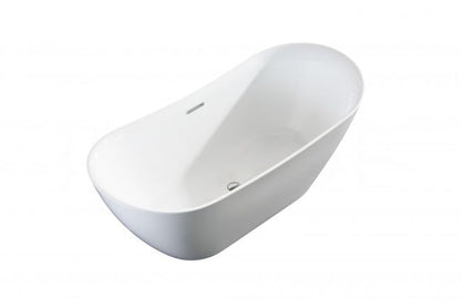 BRAIDER PUREA Freestanding Double Ended Bathtub Acrylic White 1700 x 750 mm