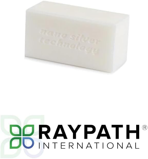 BRAIDER RAYPATH UNIVERSAL CLEANING SET - Cleaning Glove White Nova M + White Soap, Eco, Nanosilver, CHEMICAL-FREE, Eco Cloth with Nanosilver, Wipe, Cleaning Cloth, Non-Microfibe, Vegan Friendly