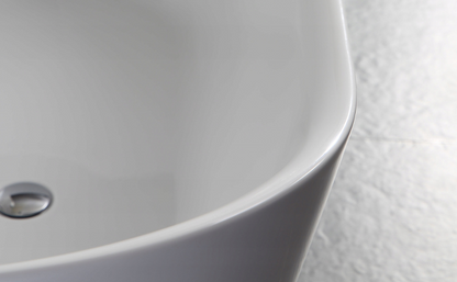 BRAIDER PUREA Freestanding Double Ended Bathtub Acrylic White