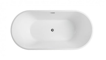 Modern white freestanding bathtub in luxury bathroom. Braider Cannea bath