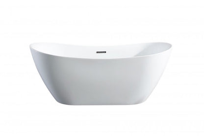 BRAIDER PUREA Freestanding Double Ended Bathtub Acrylic White 1700 x 750 mm