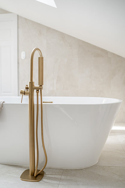 BRAIDER CANNEA Freestanding Double Ended Bath Acrylic White 1700 x 800 mm
