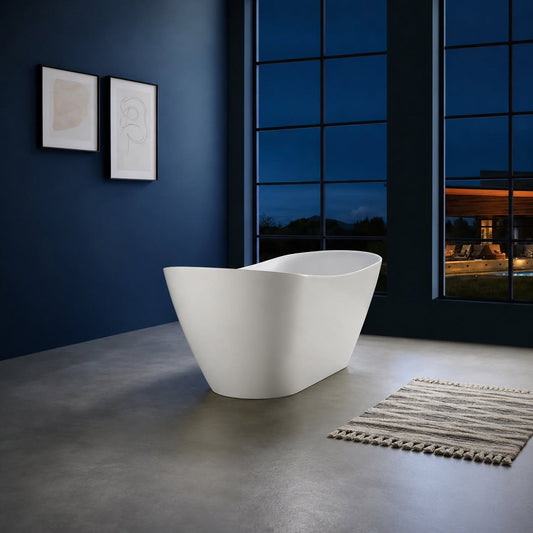 BRAIDER SALANEA Freestanding Double Ended Bath Acrylic White 1700 x 720 mm