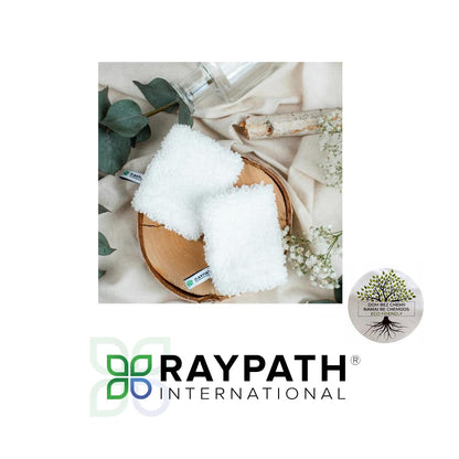 BRAIDER RAYPATH DUO (2x) Make-up and Skin Impurities Remover, Glove, Cleaner - make-up and skin impurities with nothing but water, Chemical Free, Eco, Nanosilver Technology