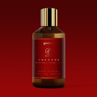 RAYPATH Shampoo for Dry Hair with Nanosilver "Dragon's Blood", Nourishing, Moisturizing, Natural, Chemical-free Strengthening, Eco-Vegan Friendly, 300 ml
