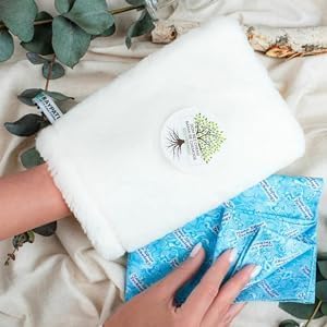 RAYPATH Universal Cleaning Set - Mitt Glove "Nova" M + Cleaning Pad "Sunbeam", Eco Cloth with Nanosilver, CHEMICAL-FREE, Cleaning Pad, Non-Microfiber